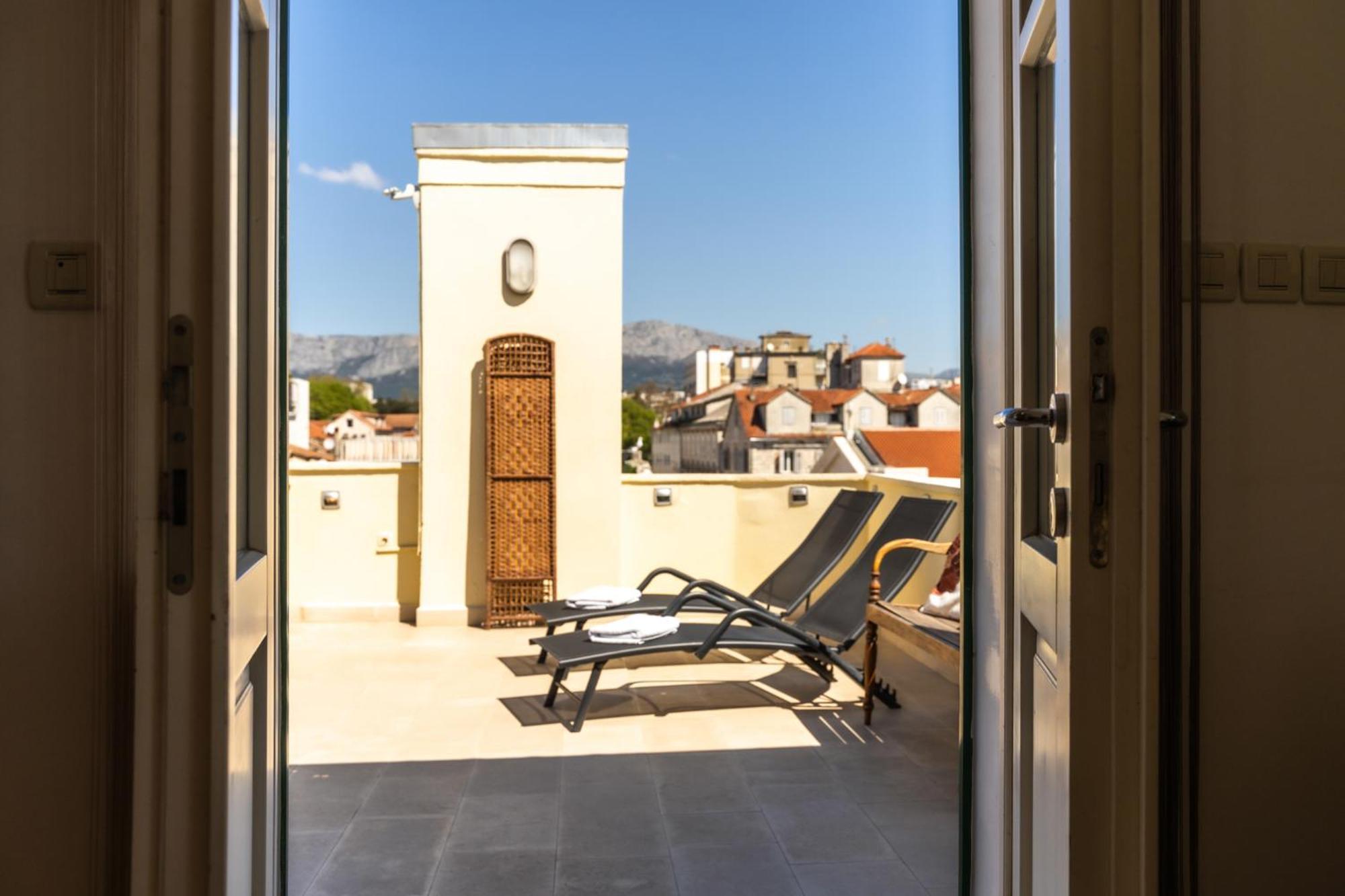 Diocletian Apartment Terazza Grande Spalato Esterno foto