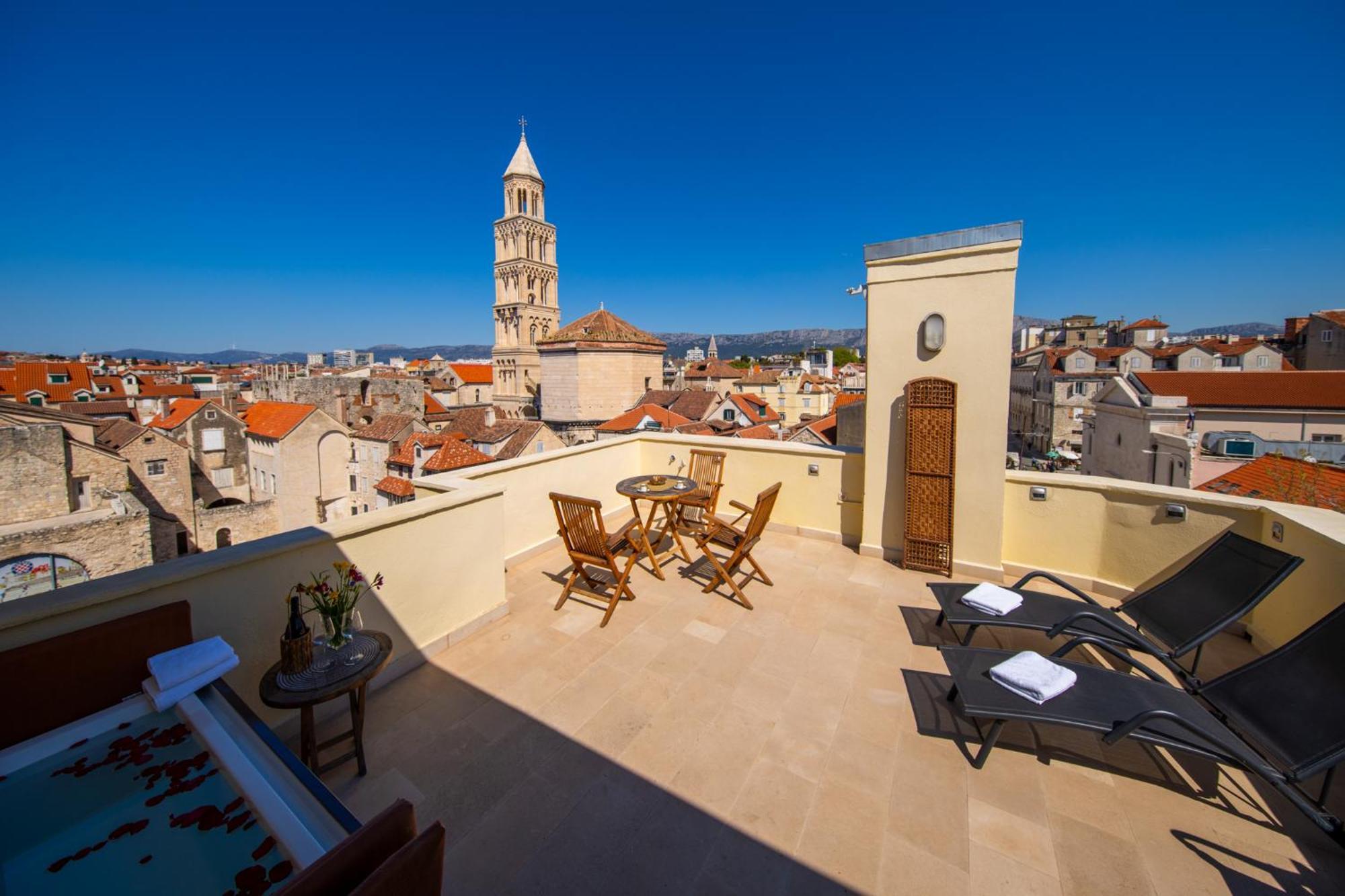 Diocletian Apartment Terazza Grande Spalato Esterno foto