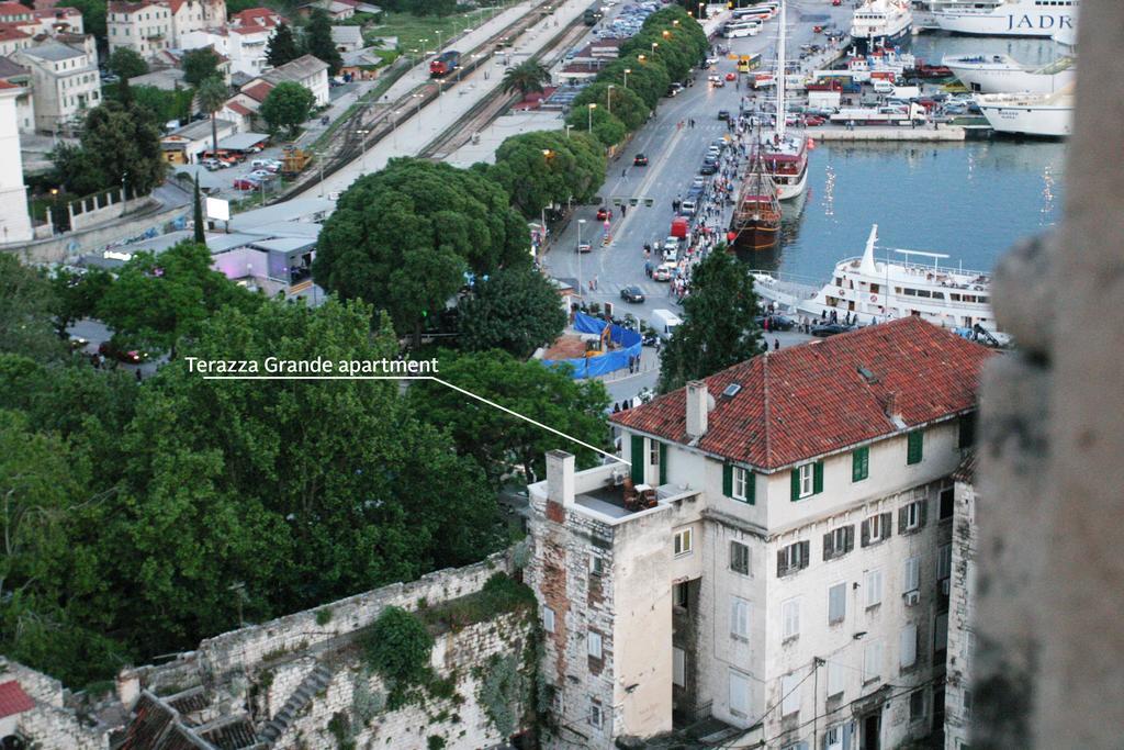 Diocletian Apartment Terazza Grande Spalato Esterno foto